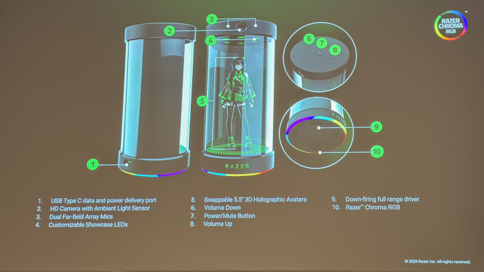 Razer Ava auf der GDC 2026 (Bild: Steinlechner / Golem)